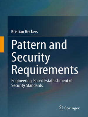 cover image of Pattern and Security Requirements
